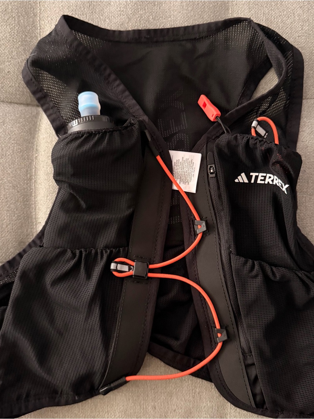 adidas Terrex TRL Running Hydration Vest Black Trail Outdoor 1 Bottle Included